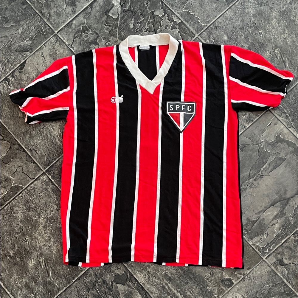 Vintage São Paulo FC (SPFC) Soccer Jersey Sports Fan Collector Athletic Football